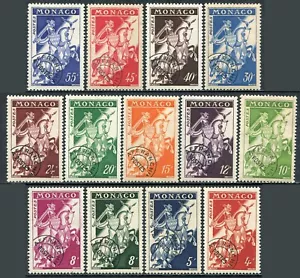 Monaco Series 1954-59 - 13 Stamps / MH - Picture 1 of 1