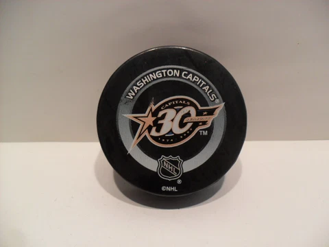 Washington Capitals Puck 30th Year Anniversary Puck Official Licensed GAME Puck Cover