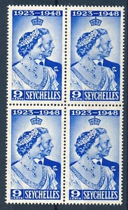 SEYCHELLES 1948 ROYAL SILVER WEDDING SG152 BLOCK OF 4 MNH - Picture 1 of 1