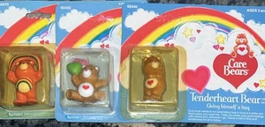 Lot Of 3 Vintage 1980s Kenner Care Bears Miniatures PVC - Picture 1 of 4