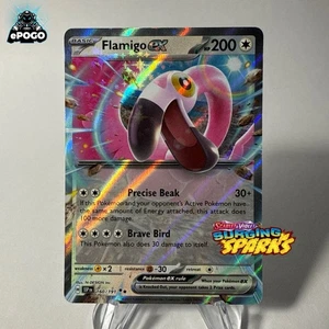Flamigo ex 160/191 Double Rare Pokemon TCG: Surging Sparks MINT SHIPPED TODAY! - Picture 1 of 2