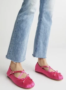 Circus by Sam Edelman Zuri Fushia Leather Ballet Flat Women size 10 NEW - Picture 1 of 3