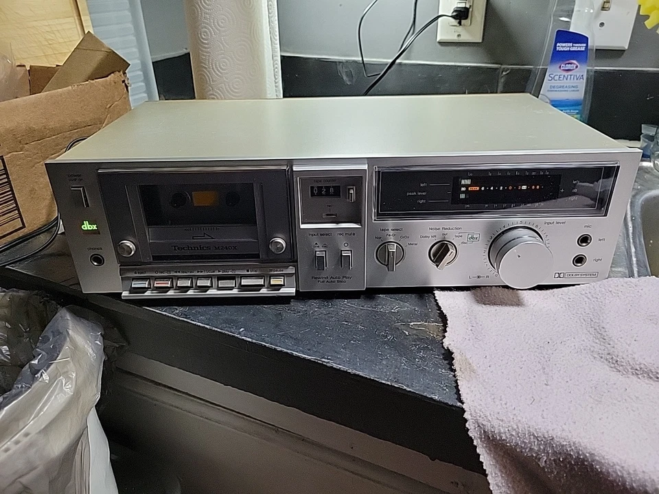 Technics RS-M240X dbx reproductor/grabador de cintas de casete probado funcionando de colección Foto 1 de 4
