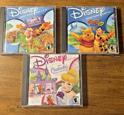 3pc Lot Disney CD-ROMs Winnie the Pooh & Cinderella's Dollhouse WIN95-98/MAC A - Image 1 of 4