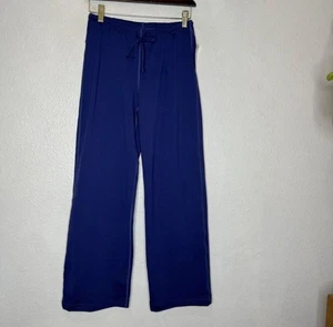 Lucy Wide Leg Sweatpants Women’s Small Short Periwinkle Blue Drawstring Waist - Picture 1 of 11