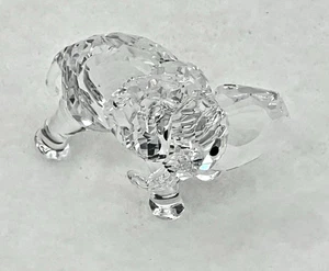 ELEFANTE PICCOLO CRISTALLO SWAROVSKI LUNGO 1-3/4" ALTO 2-1/2 SENZA SCATOLA O COA - Foto 1 di 5