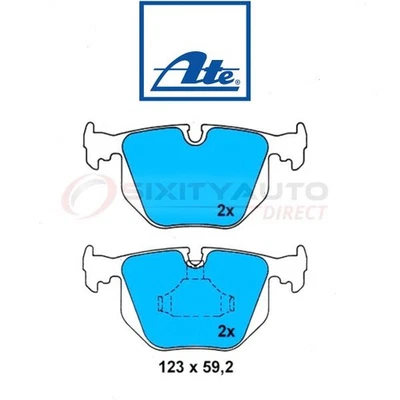 ATE Rear Disc Brake Pad Set for 2000-2003 BMW Z8 - Braking Stopping Wheel fu Foto 1 de 4