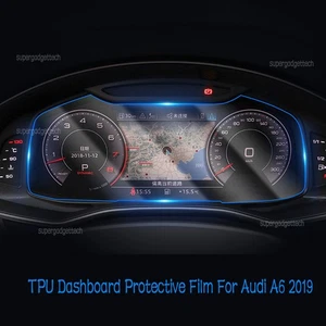 TPU Dashboard Protect Film For Audi A6 2019 Navigation Display Sticker - Picture 1 of 10