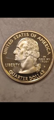 Error-1999-S- Connecticut State Quarter Uncirculated -Proof- Double Die - Image 1 of 4