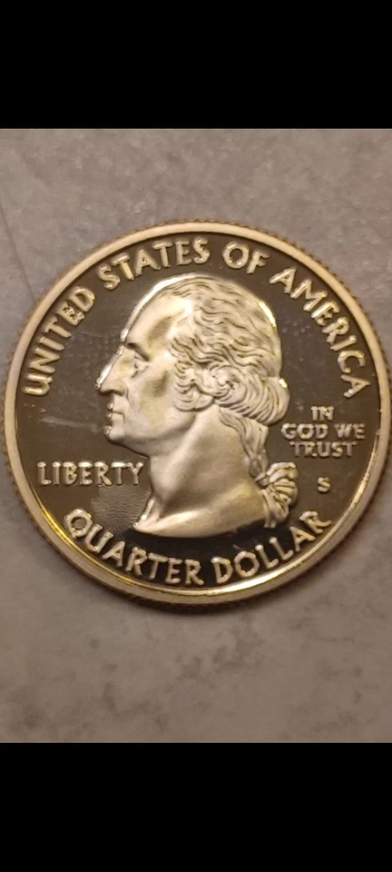 Error-1999-S- Connecticut State Quarter Uncirculated -Proof- Double Die - Image 1 of 4
