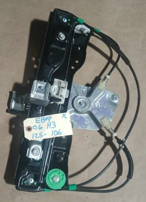 HUMMER H3 2006-2010 REGULADOR VENTANA PUERTA PASAJERO DELANTERO DERECHO CON MOTOR OEM Foto 1 de 4