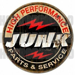 HIGH PERFORMANCE JUNK PARTS HOT ROD RAT FINK BIKER MOTORCYCLE TOOLS GUNS STICKER - Picture 1 of 1