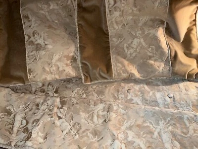 Bloomingdale's King Brocade Duvet and Velvet and Brocade Pillowcases Pair  - Image 1 of 3