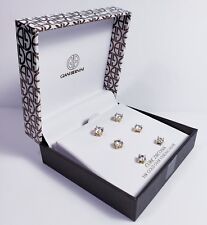 New $85 Giani Bernini Cubic Zirconia Stud Earrings - 18K Gold over Silver