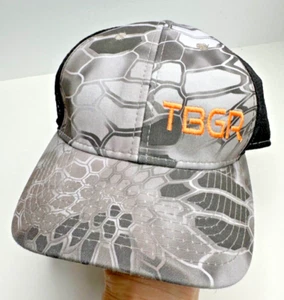 Kryptek Baseball Cap Hat Black Grey Camo Pattern TBGR USA Flag adjustable - Picture 1 of 10