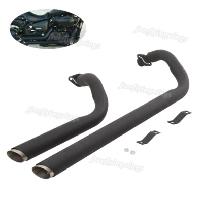 Sistema completo para tubo silenciador escape negro Honda VT750 Shadow Phantom 750 Foto 1 de 4