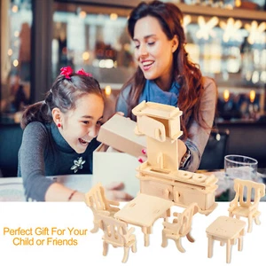 34 Dollhouse Furniture Decoration 1:12 Scale Miniature Living Room Kid Xmas Gift - Picture 1 of 10