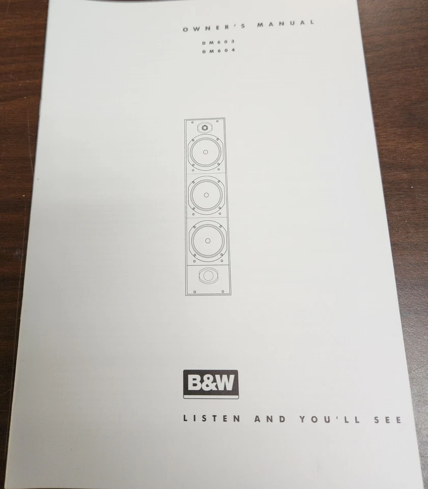 Manual del propietario B&W DM603/DM604 (8 idiomas) Foto 1 de 1