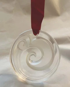 Raro Auténtico LALIQUE 2008 China Mood Cristal Transparente Adorno Nuevo en Caja + Tarjeta - Imagen 1 de 4