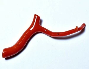 Untreated Natural Red Italian Coral AGL Certified 45 x 4 mm AAA+ Facet Gemstone - Picture 1 of 6