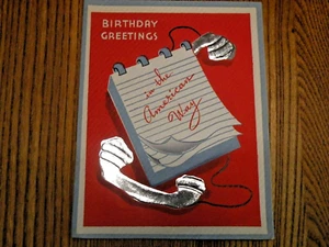 Original Vintage 1941-1945 WW2 Patriotic Greeting Card UNUSED. - Picture 1 of 3