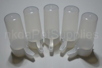 200ml /cc Bird Cage Feeder Water Drinker For Canary Finch Budgie etc - Image 1 of 4