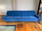Mid Century Four Seater Sofa With New Upholstery