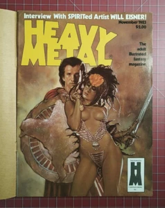 Heavy Metal - November 1983 - Original Mailing Cover - Adult Magazine - Picture 1 of 11