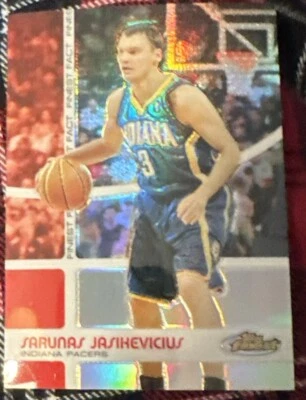 2005-06 Finest Fact Pacers Rookie Card #FF13 Sarunas Jasikevicius 057/199 ⚡️ $$$ - Image 1 of 2