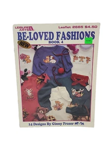 Leisure Arts Be-Loved Fashions Book 4 Waste Canvas Cross Stitch Pattern Leaflet - Picture 1 of 3