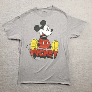 Camicia donna Disney grigia media manica corta Topolino Spellout - Foto 1 di 10