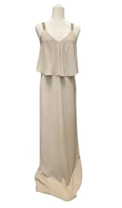 Brunello Cuchinelli Maxikleid Seide ärmellos Neu mit Etikett M - Bild 1 von 11