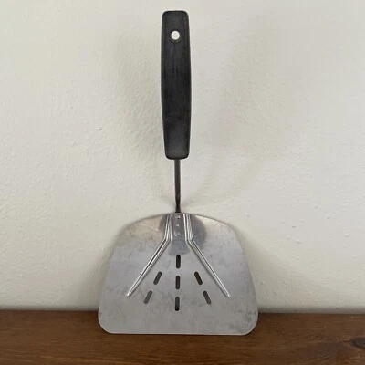 Vintage Foley MPLS Stainless Steel Large Slotted Curved Spatula Flipper - Image 1 of 4