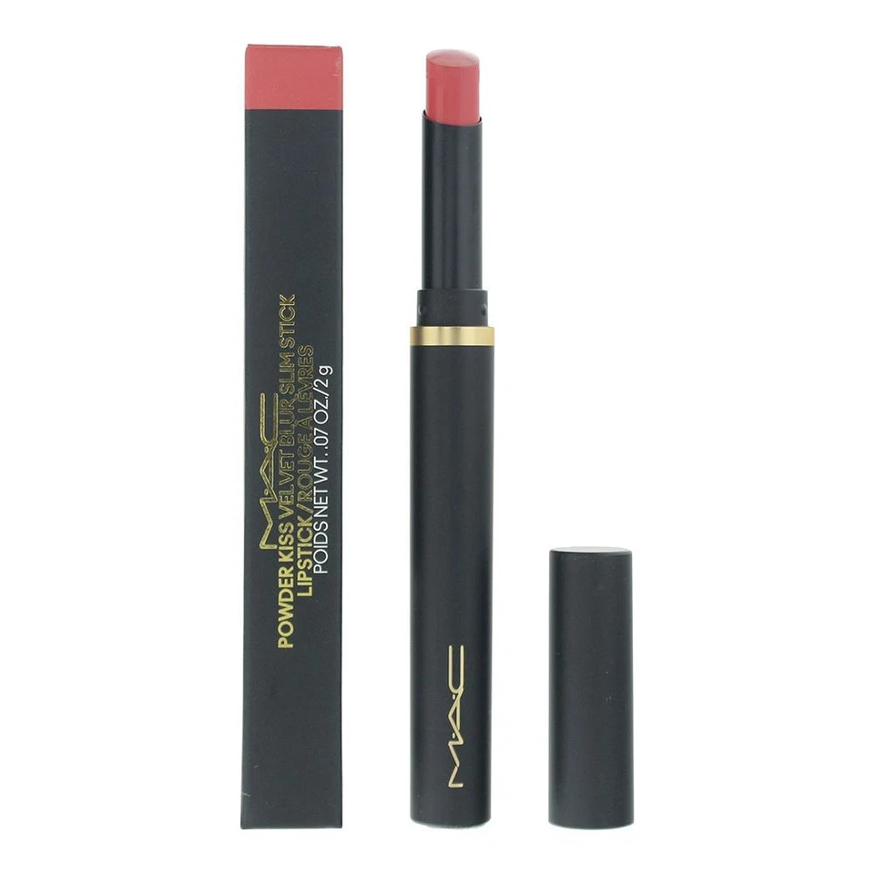 MAC Powder Kiss Velvet Blur Slim Stick 898 Sheer Outrage Lipstick 2g For Women - Image 1 of 1
