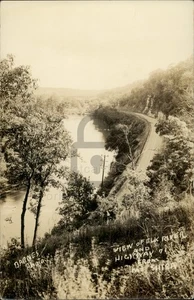 RPPC Elk River from Mt. Shira Real Photo Postcard Missouri MO c1930s - Picture 1 of 5