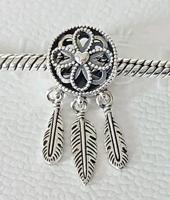 Genuine Pandora Bracelet Charm - Silver Spiritual Dreamcatcher Dangle S925 ALE - Image 1 of 4