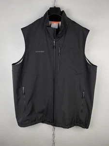 Mammut Mens Outdoor Hiking Nylon Black Full Zip Vest Gilet Size 2XL - Picture 1 of 13