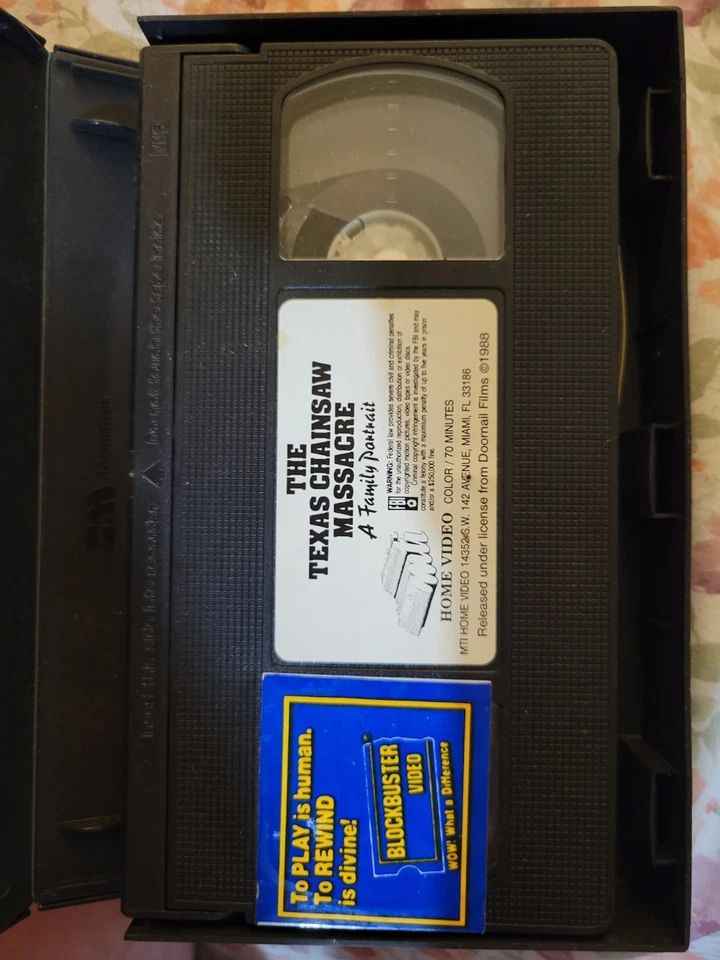 The Texas Chainsaw Massacre - A Family Portrait Documentary VHS Blockbuster... - Image 1 of 4