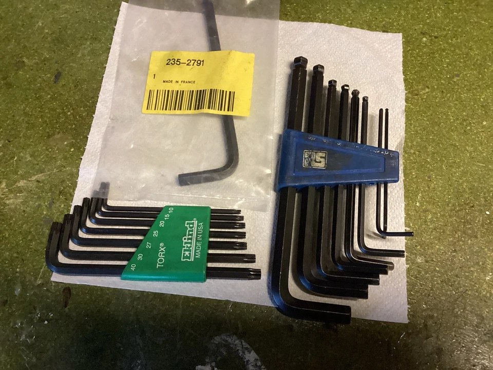 Hex Keys. Eklind Set of 6. RS X 8. Facom x1.  - Image 1 of 2