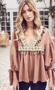 Jaase Label Clarissa Cosmos Top Size Small Perfect Condition - Picture 1 of 5