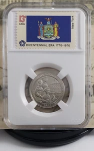 Cuarto de prueba mejorado ATB 2017-S - Ellis Island - con sello de Estados Unidos - ¡Bonito! W1 - Imagen 1 de 7