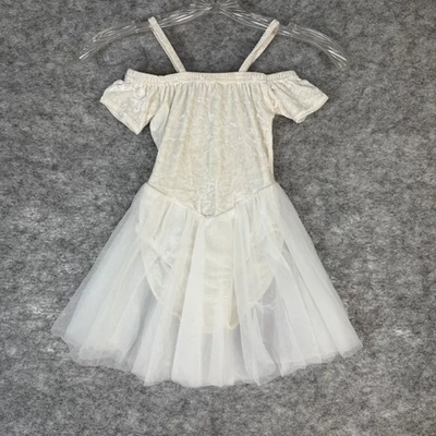 Starmaker MC Blanco Terciopelo Tul Baile Disfraz Vestido Ballet Boda Halloween Foto 1 de 4