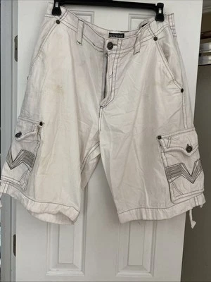 Pantalones Cortos Hombre Blanco Affliction Carga Talla 40 Foto 1 de 4
