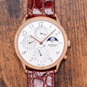 Hermès Slim d'Hermès Quantieme Perpetuel Rose Gold | CA3.870 | December 2016 - Picture 1 of 9