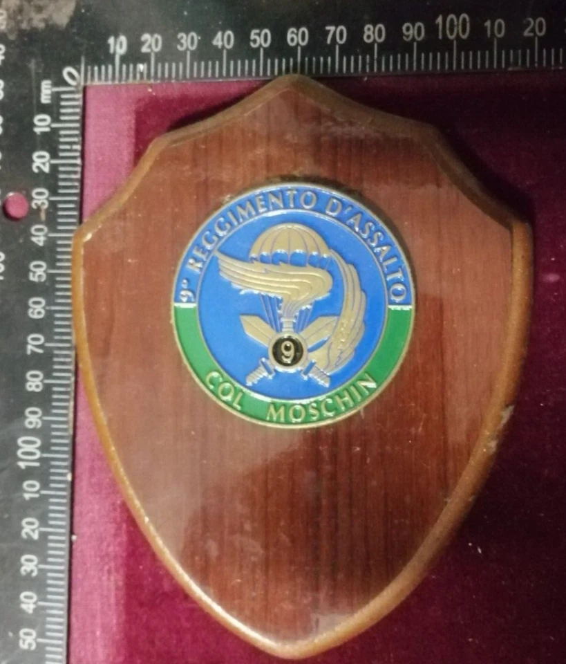 CREST INCURSORI PARACADUTISTI FOLGORE 9° REGGIMENTO D'ASSALTO COL MOSCHIN RARITÁ - Immagine 1 di 1