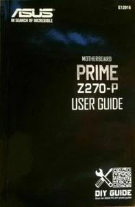 Asus Motherboard Prime Z270-P User Guide Manual in English Language E12916 - Picture 1 of 1