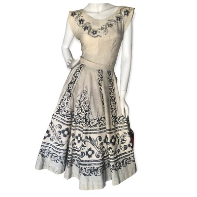 Juego vintage de 2 piezas pintado a mano de Londres de México Foto 1 de 4