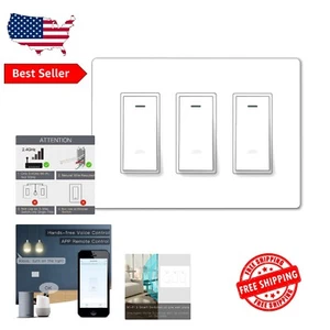 3 Gang Smart Light Switch with Timer - Seamless Remote Control for Modern Homes - Picture 1 of 9