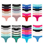 Lot of 6 Pack Womens Lace Thongs Cotton Underwear Panties Briefs Lingerie Tangas