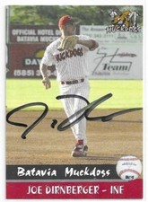 JOE DIRNBERGER Autographed Signed 2004 Batavia card Philadelphia Phillies COA